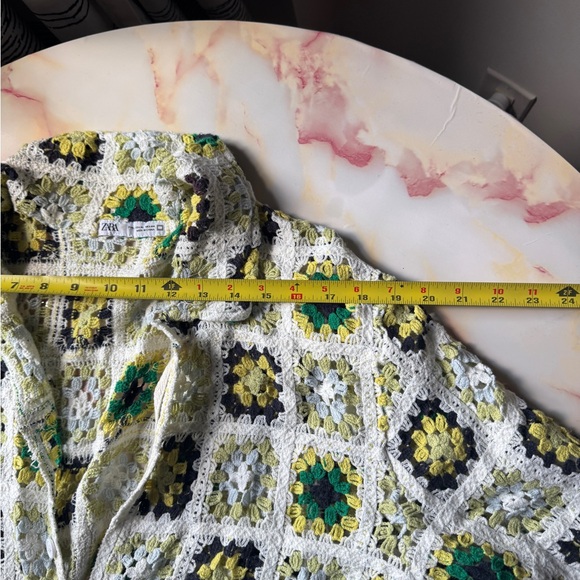 Zara Multicolor Crochet Top - Picture 8 of 9